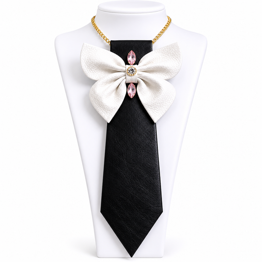 Black Swan Tie Necklace
