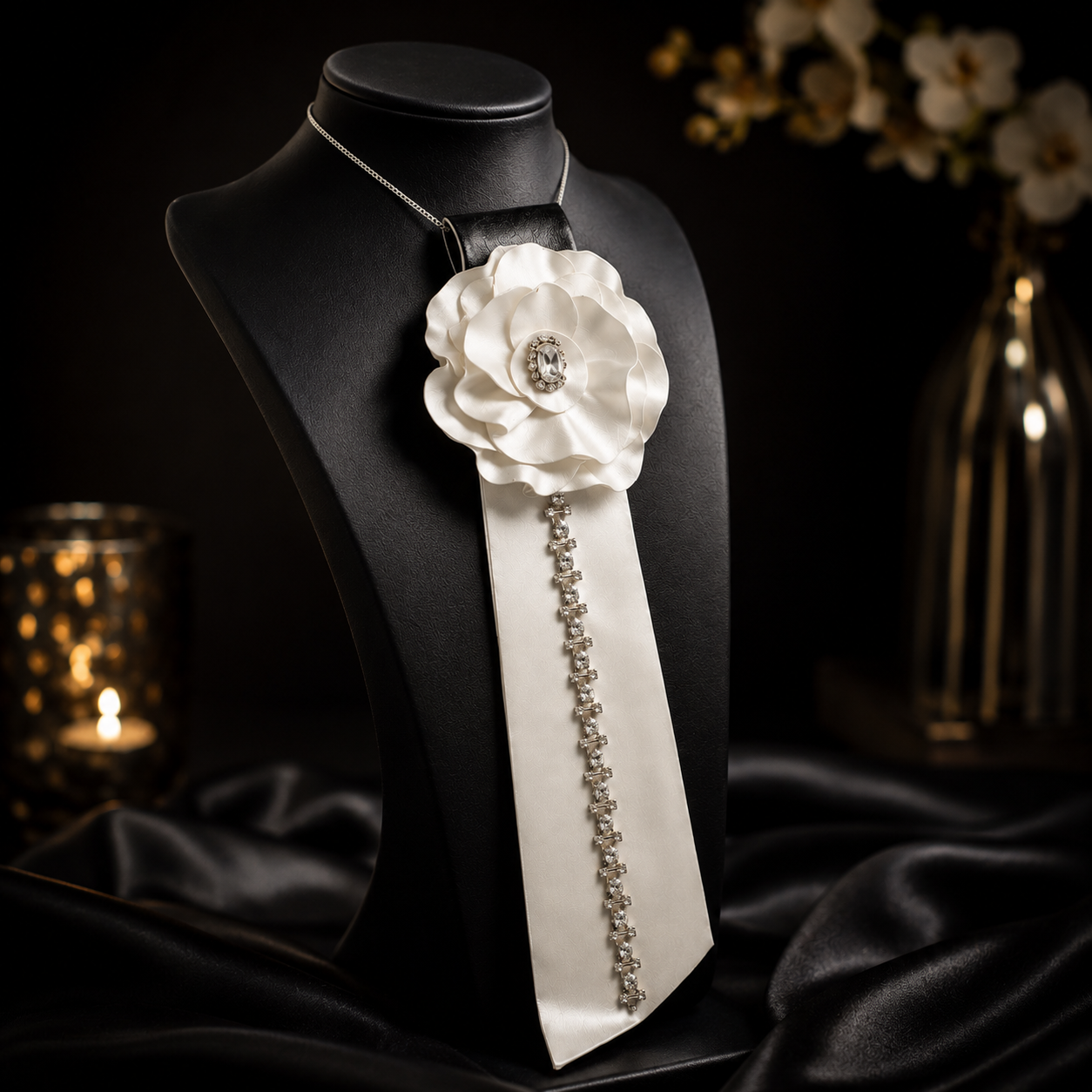Ivory Bloom Tie