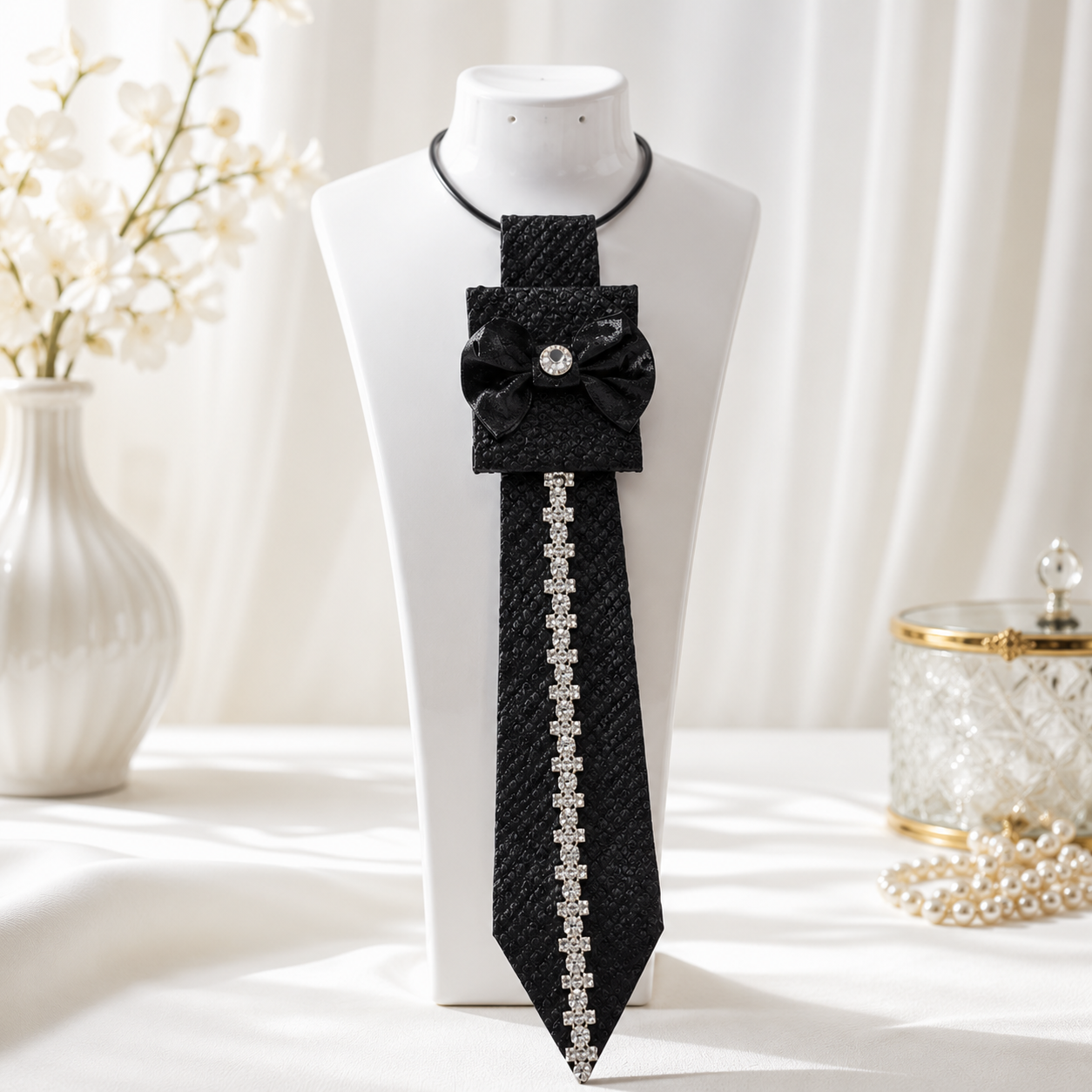 Midnight Crystal Tie