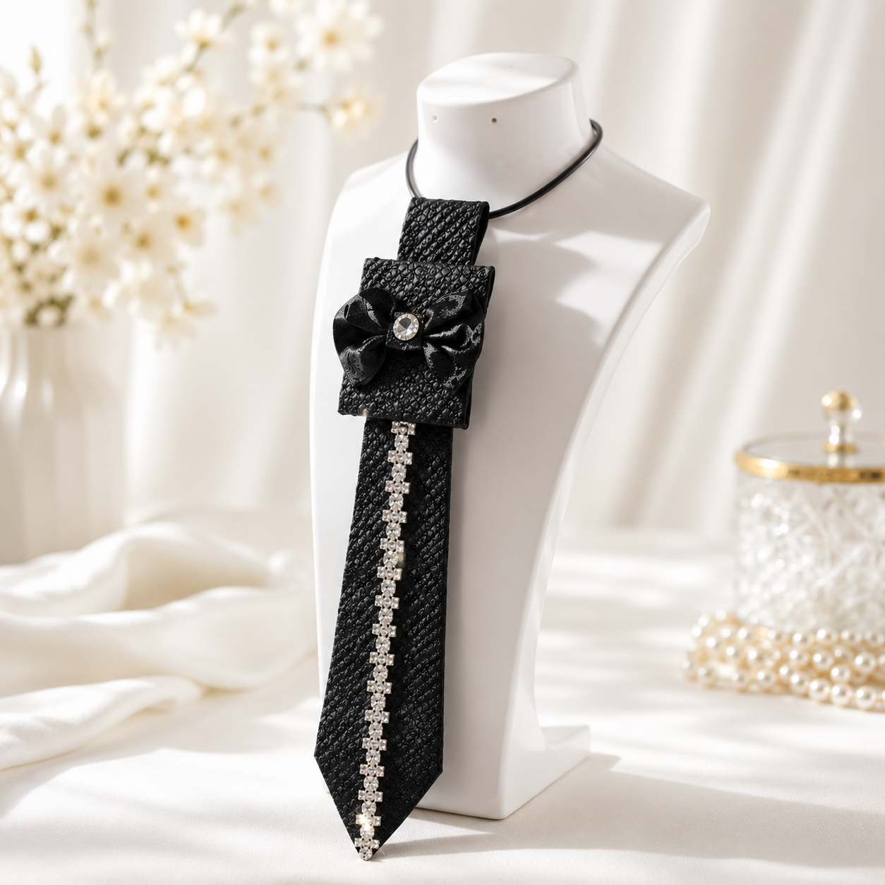 Midnight Crystal Tie